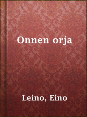 cover image of Onnen orja